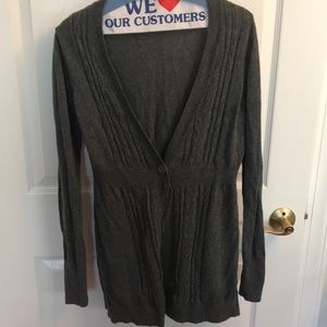 Grey maternity cardigan
